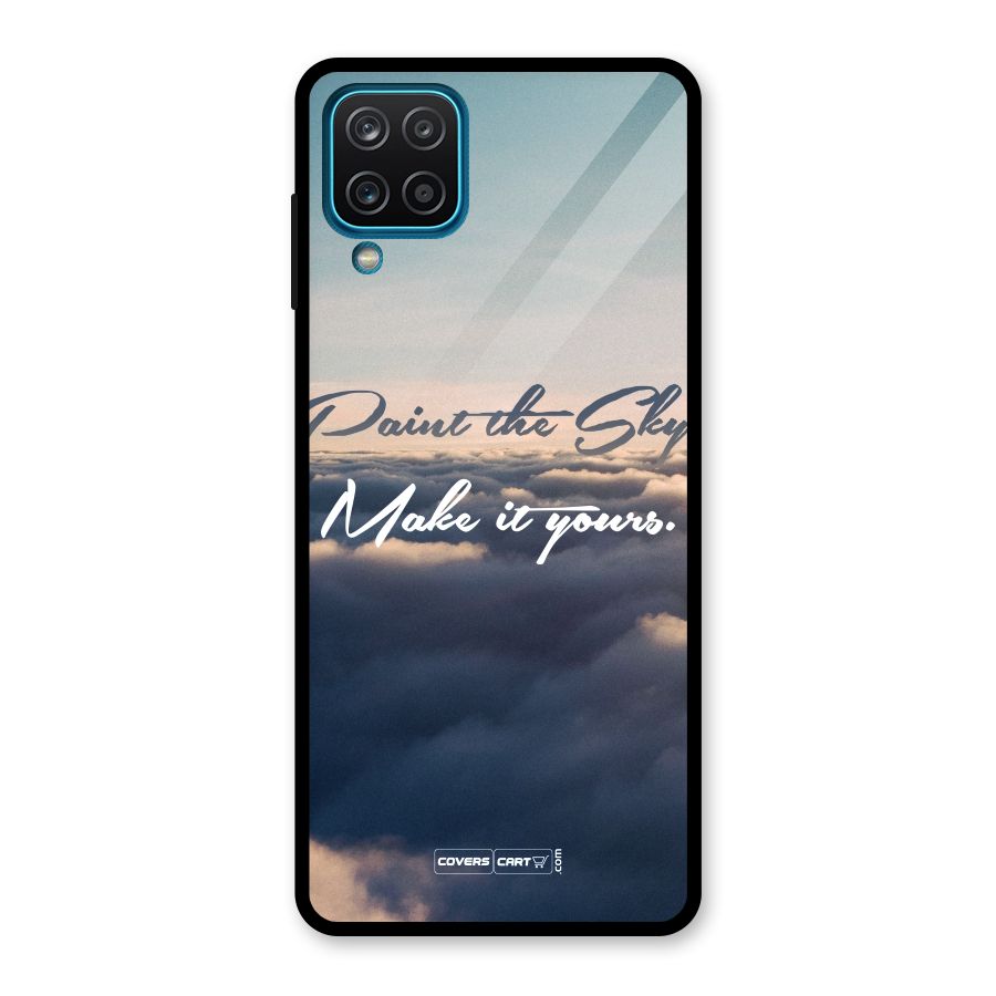 Paint the Sky Glass Back Case for Galaxy A12