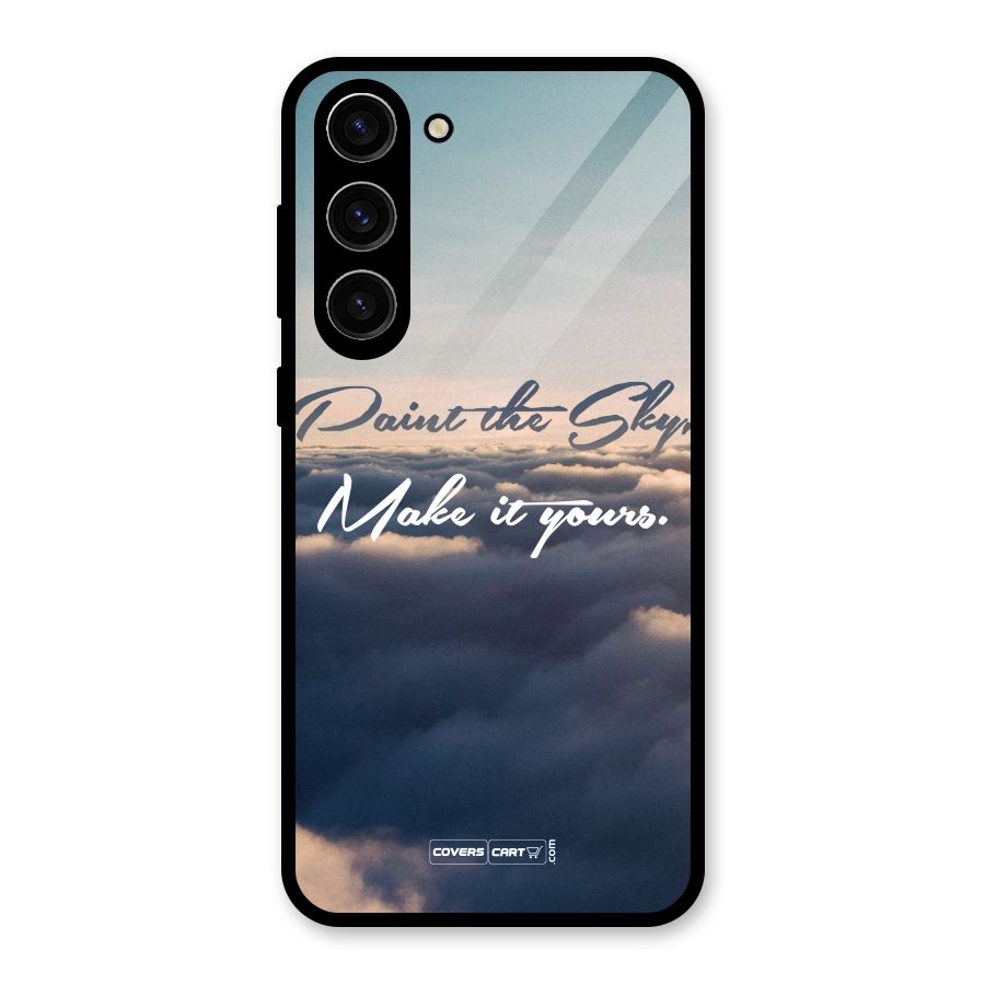 Paint the Sky Glass Back Case for Galaxy S23 Plus