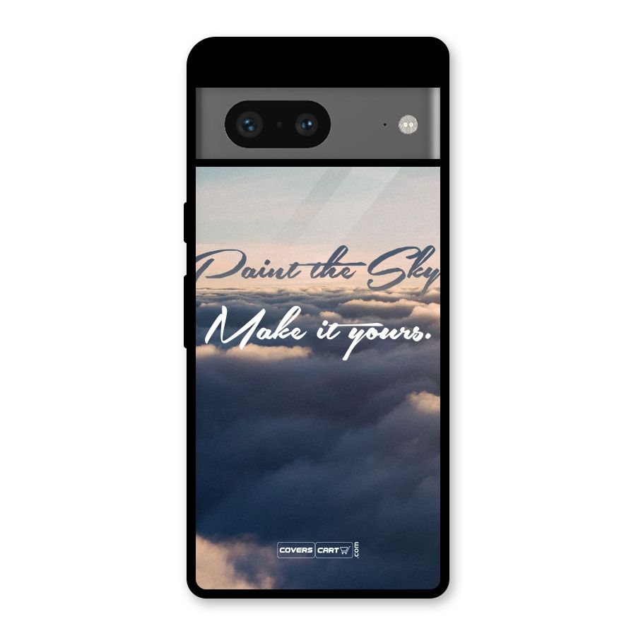 Paint the Sky Glass Back Case for Google Pixel 7