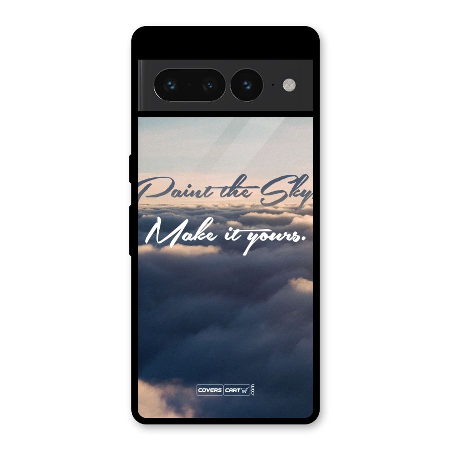 Paint the Sky Glass Back Case for Google Pixel 7 Pro