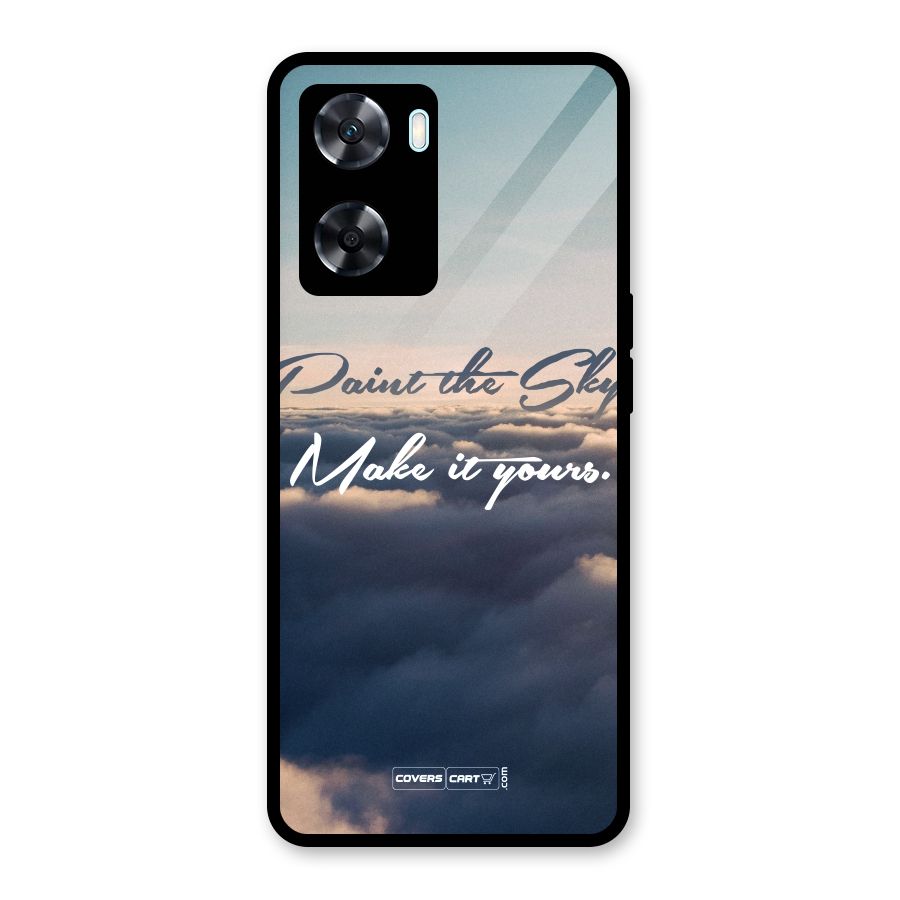 Paint the Sky Glass Back Case for Oppo A77