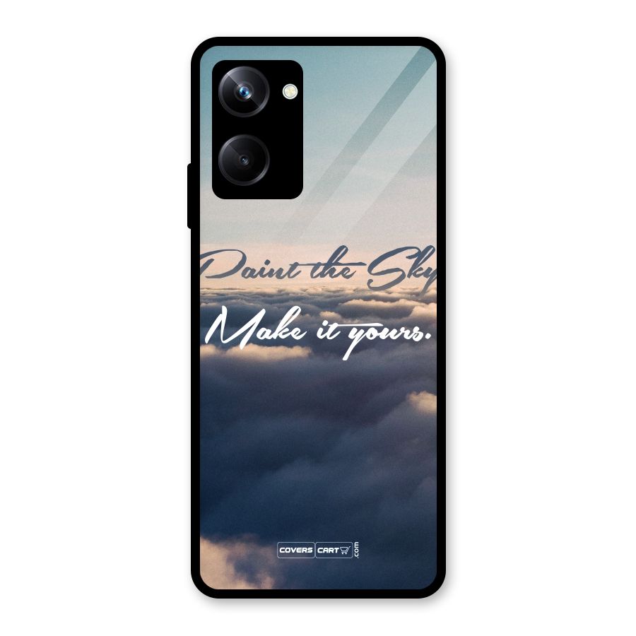 Paint the Sky Glass Back Case for Realme 10 Pro