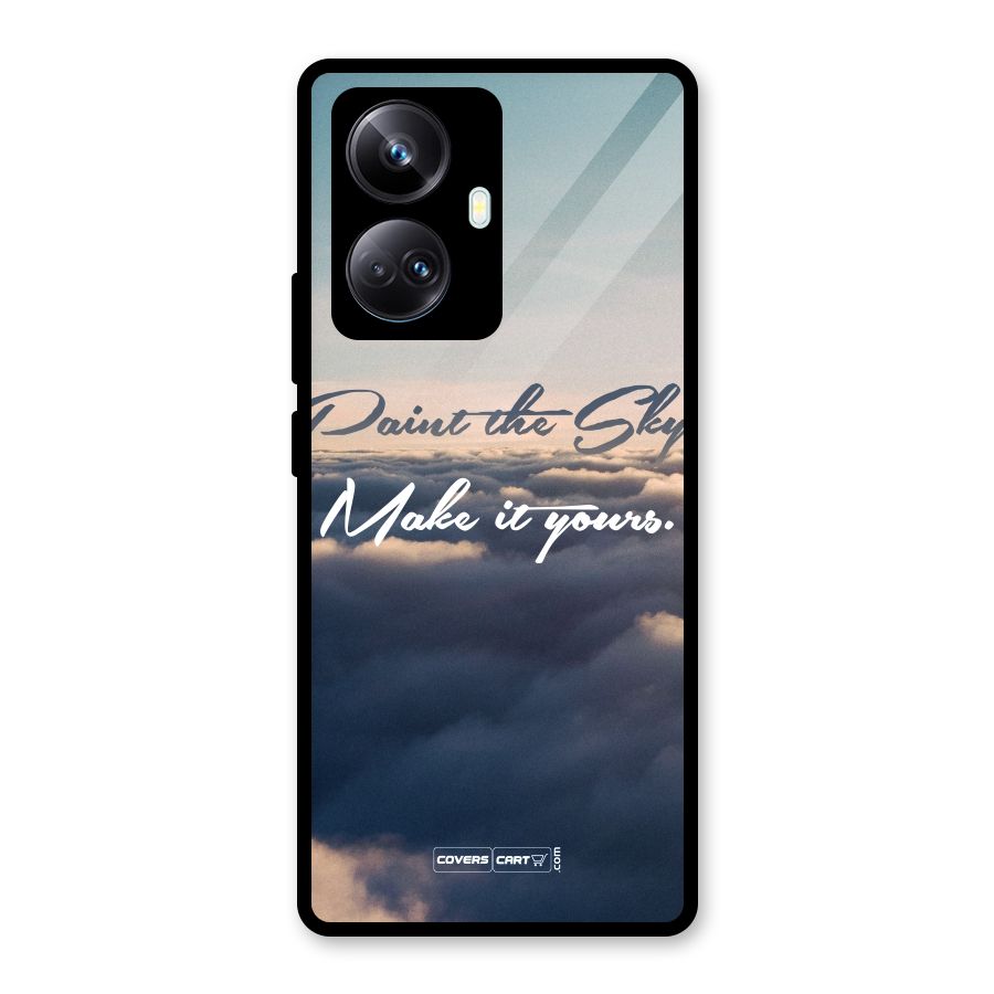 Paint the Sky Glass Back Case for Realme 10 Pro Plus