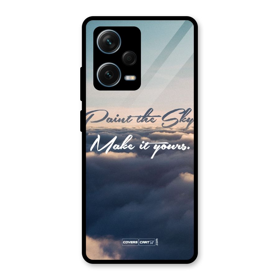 Paint the Sky Glass Back Case for Redmi Note 12 Pro Plus 5G