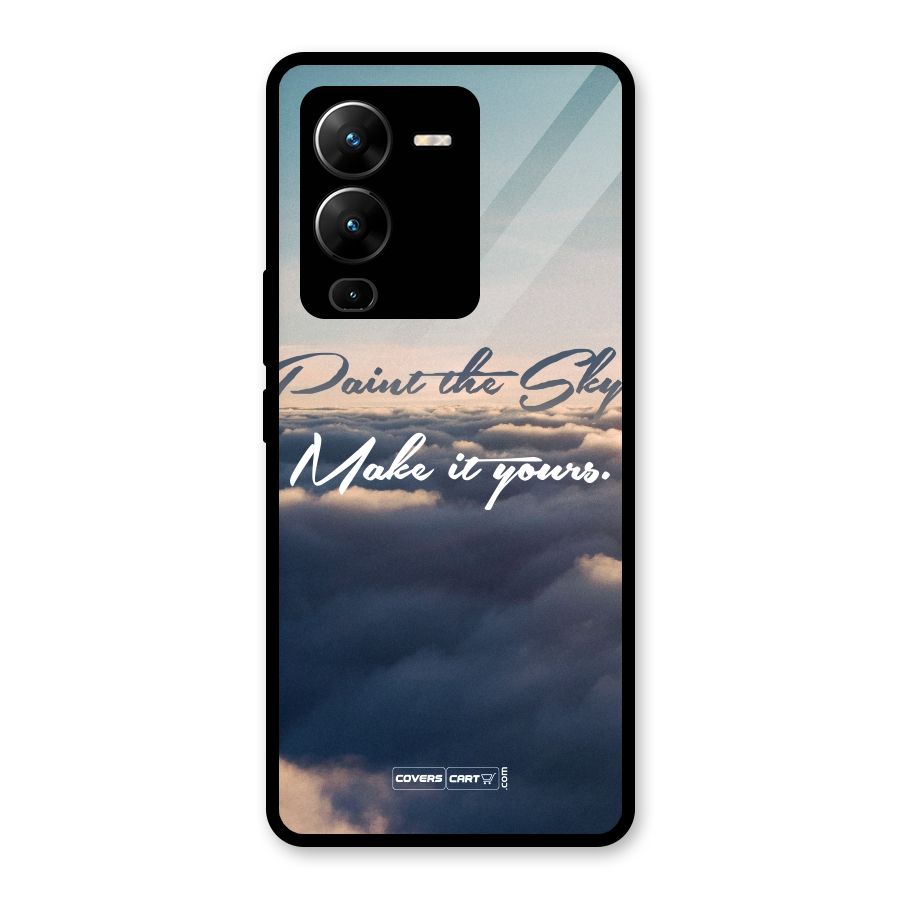 Paint the Sky Glass Back Case for Vivo V25 Pro