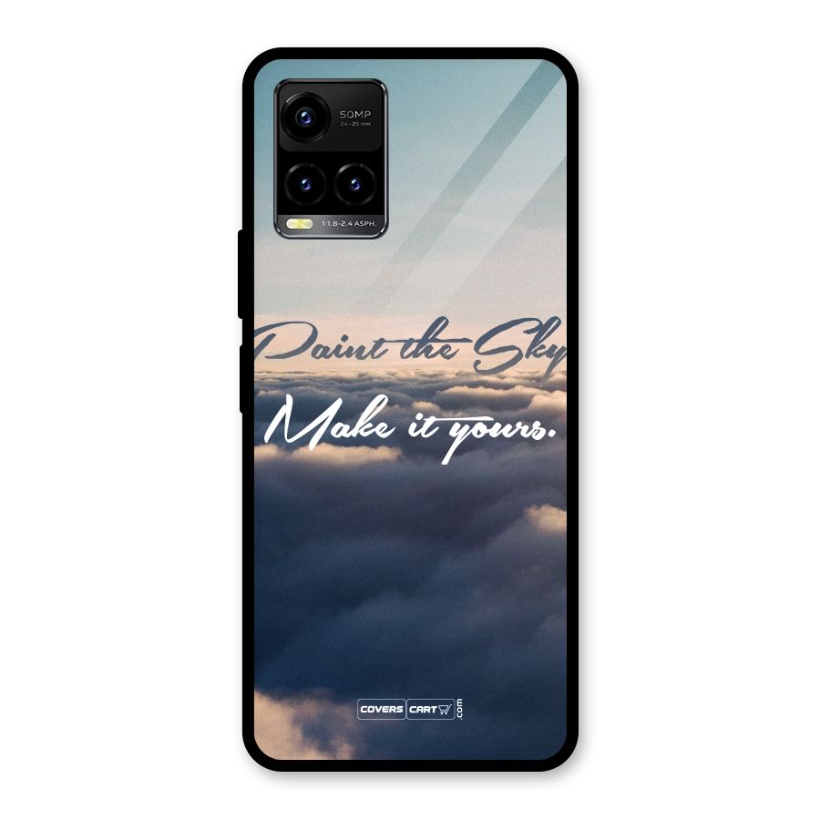 Paint the Sky Glass Back Case for Vivo Y21T