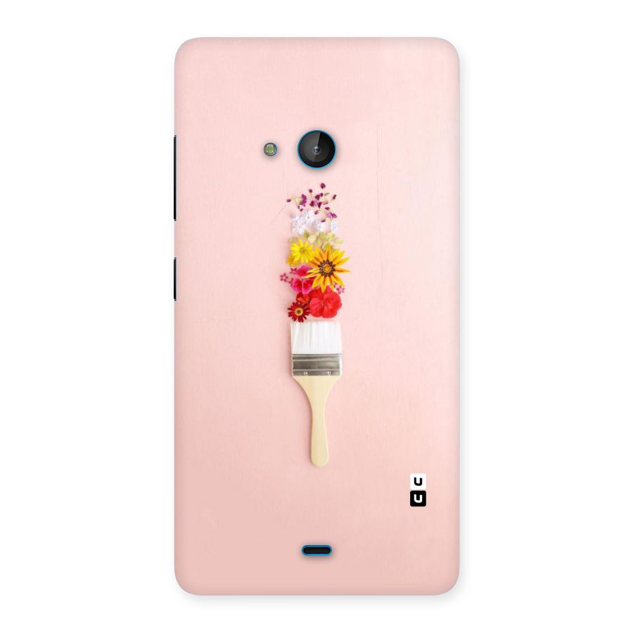 Painted Flowers Back Case for Lumia 540