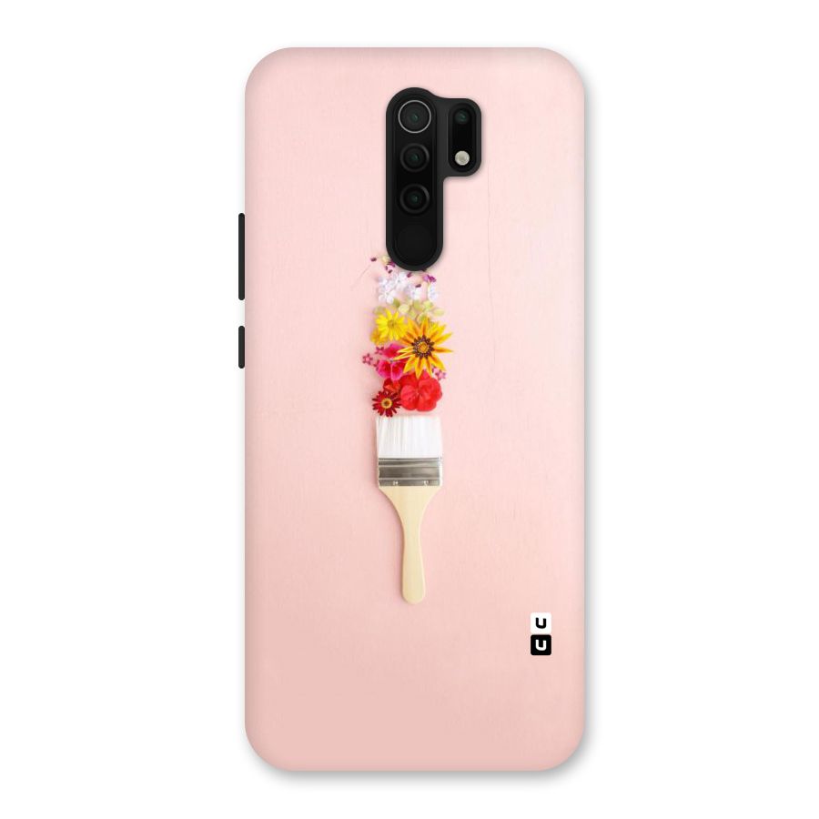 Painted Flowers Back Case for Redmi 9 Prime