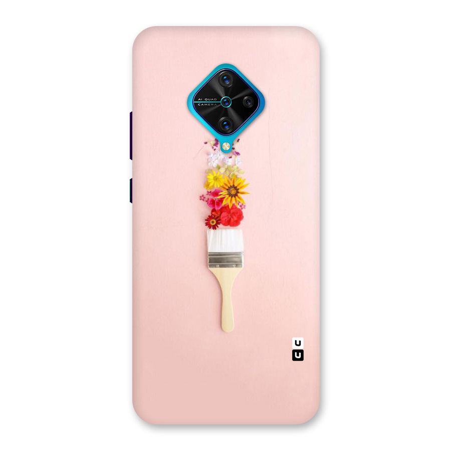 Painted Flowers Back Case for Vivo S1 Pro