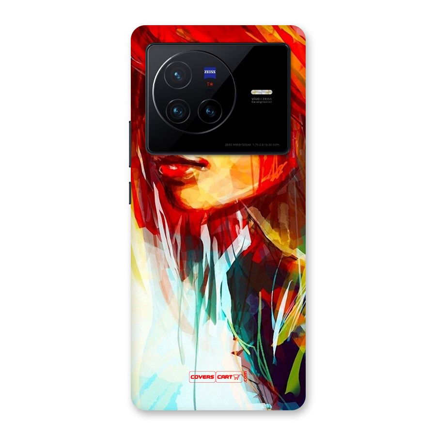 Painted Girl Back Case for Vivo X80