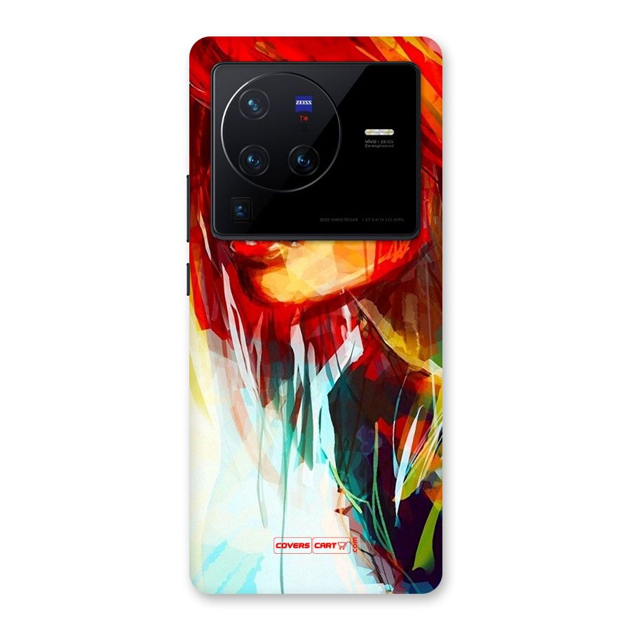 Painted Girl Back Case for Vivo X80 Pro