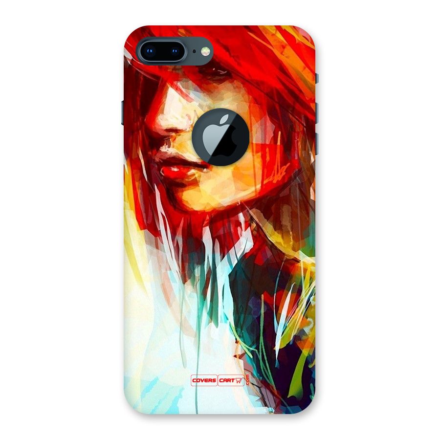 Painted Girl Back Case for iPhone 7 Plus Logo Cut