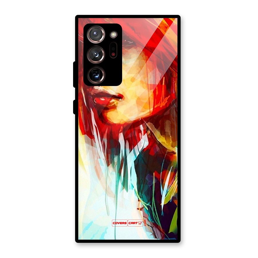 Painted Girl Glass Back Case for Galaxy Note 20 Ultra 5G