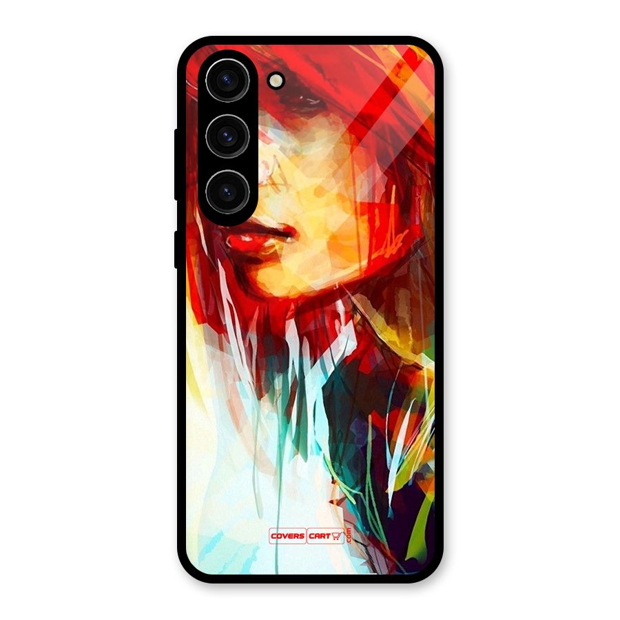 Painted Girl Glass Back Case for Galaxy S23 Plus
