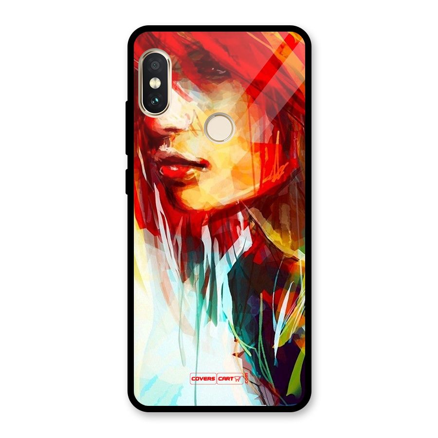 Painted Girl Glass Back Case for Redmi Note 5 Pro