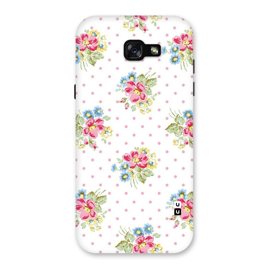 Painted Polka Floral Back Case for Galaxy A7 (2017)