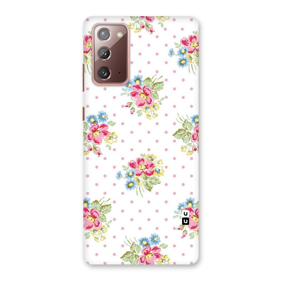 Painted Polka Floral Back Case for Galaxy Note 20