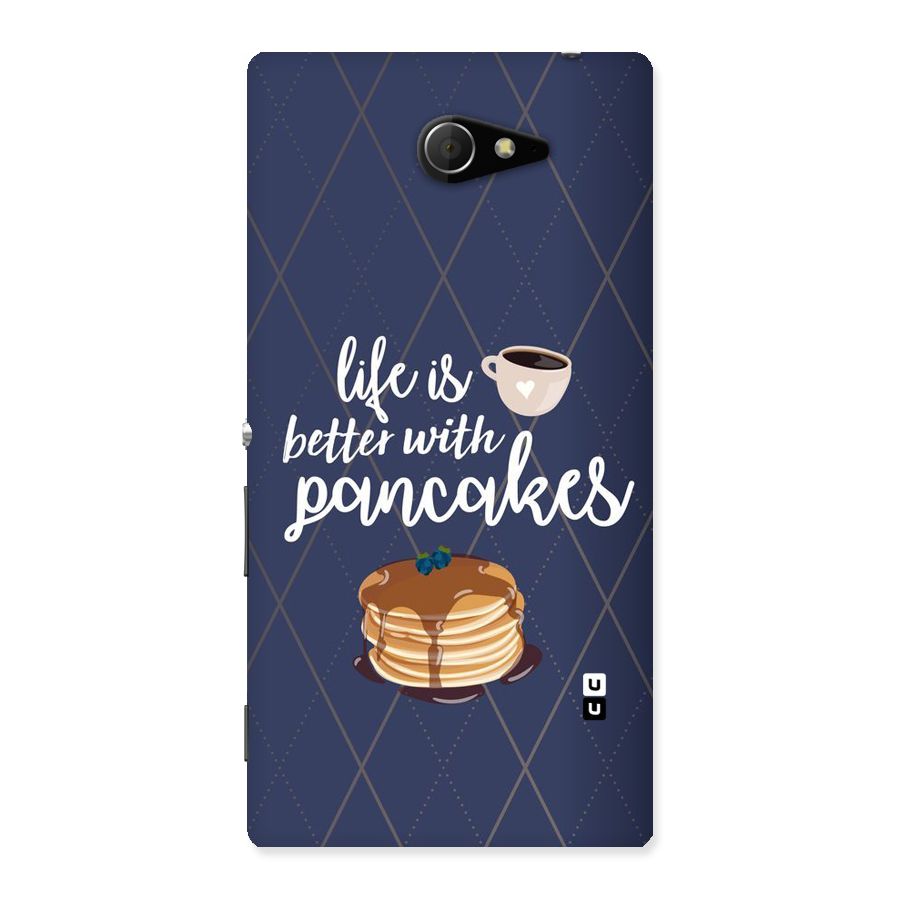 Pancake Life Back Case for Sony Xperia M2