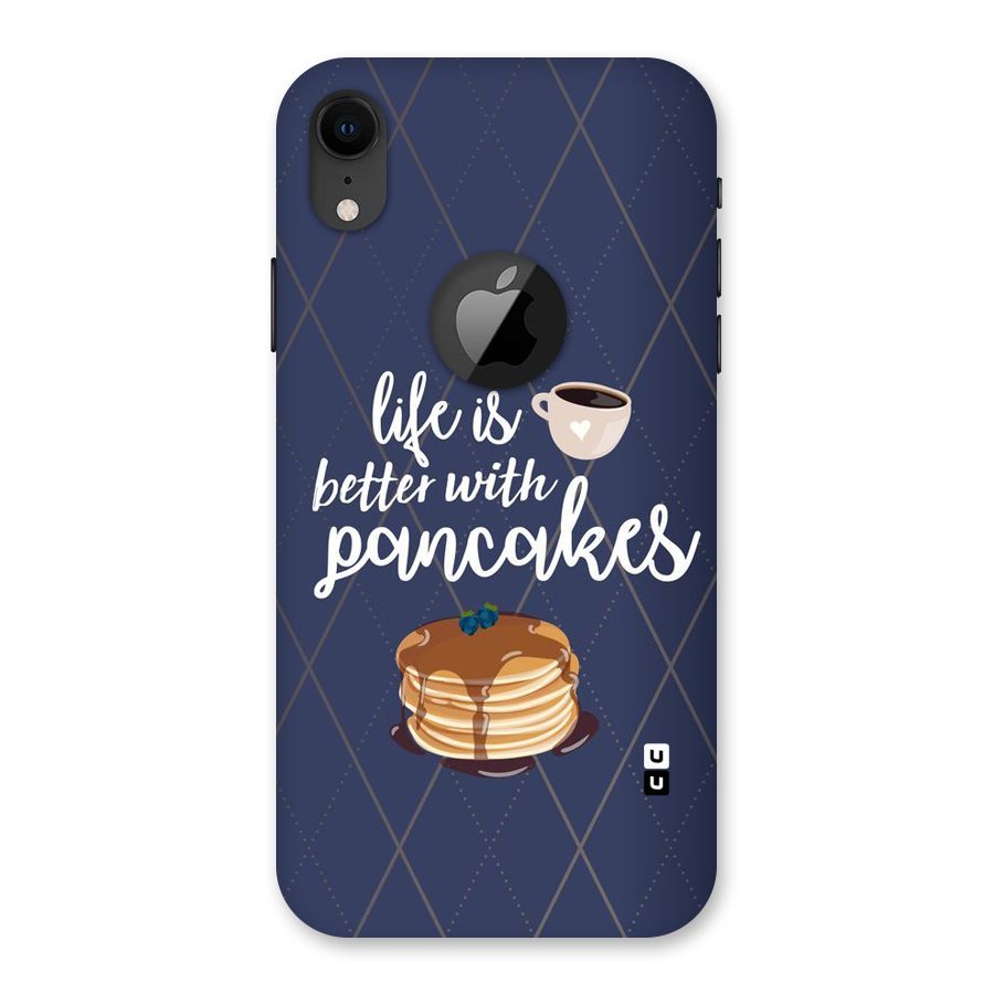 Pancake Life Back Case for iPhone XR Logo Cut