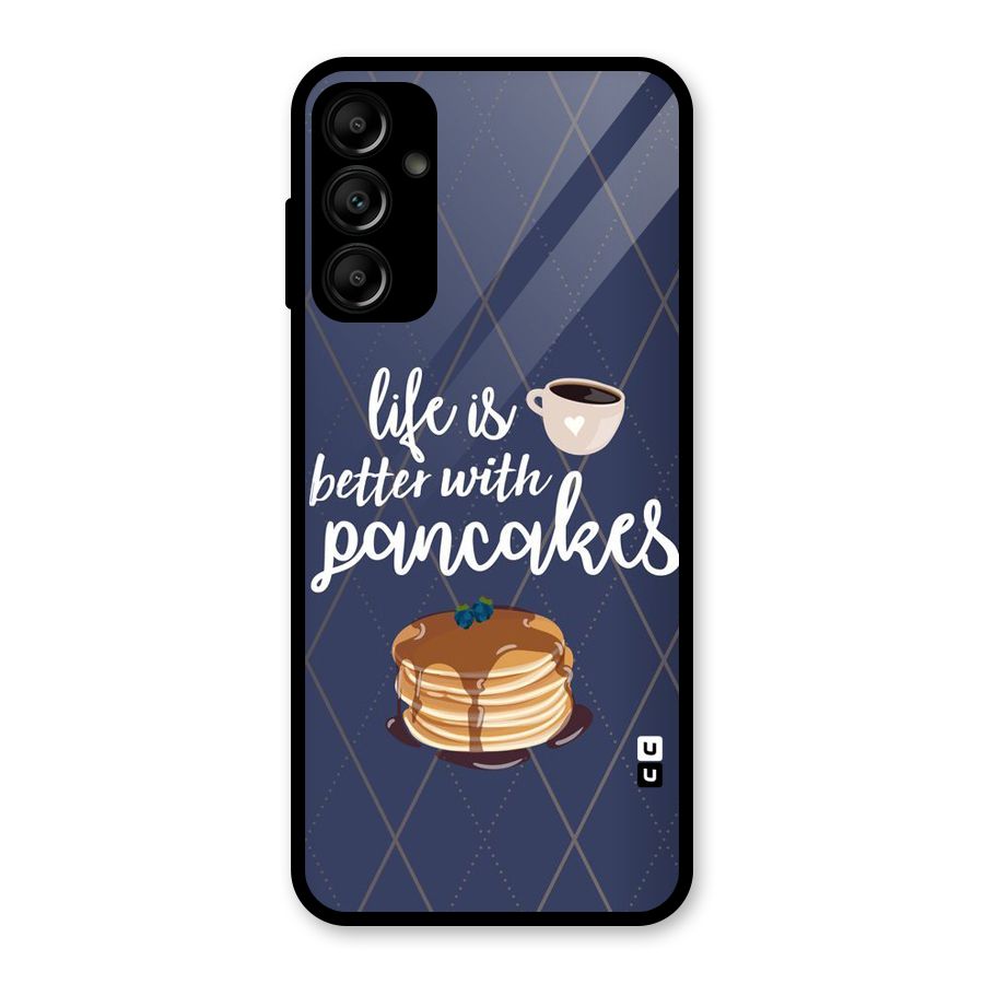 Pancake Life Glass Back Case for Galaxy A14 5G