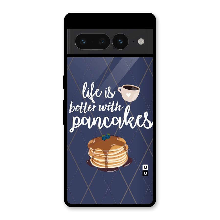 Pancake Life Glass Back Case for Google Pixel 7 Pro