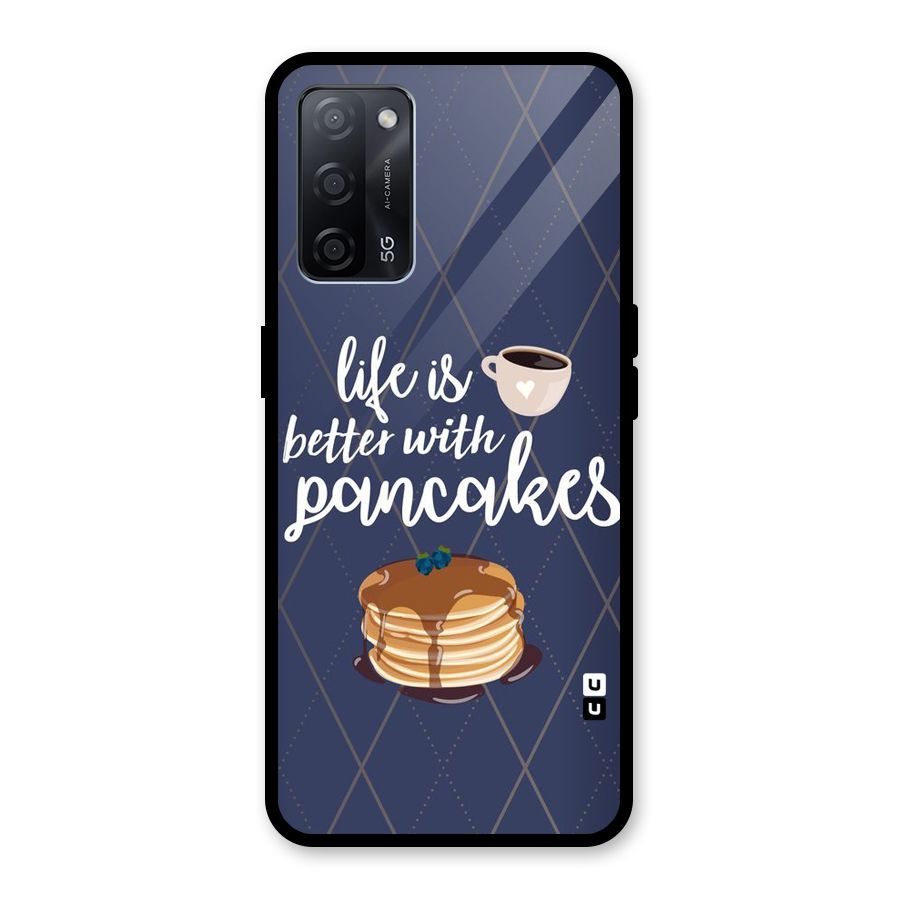 Pancake Life Glass Back Case for Oppo A53s 5G