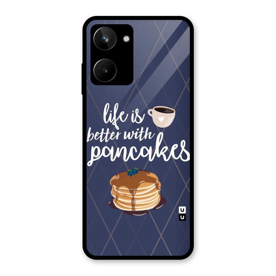 Pancake Life Glass Back Case for Realme 10