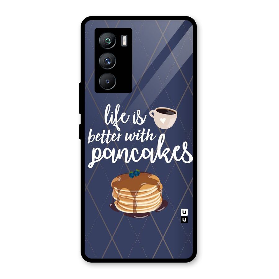 Pancake Life Glass Back Case for Vivo iQOO 9 SE