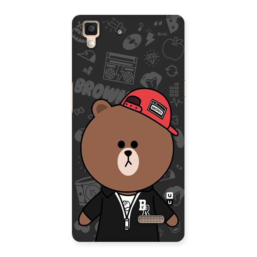 Panda Brown Back Case for Oppo R7