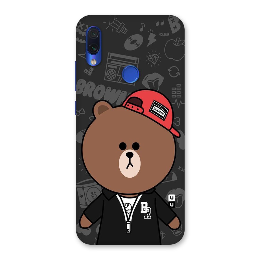 Panda Brown Back Case for Redmi Note 7