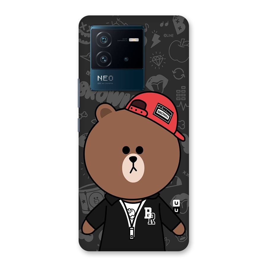 Panda Brown Back Case for Vivo iQOO Neo 6 5G