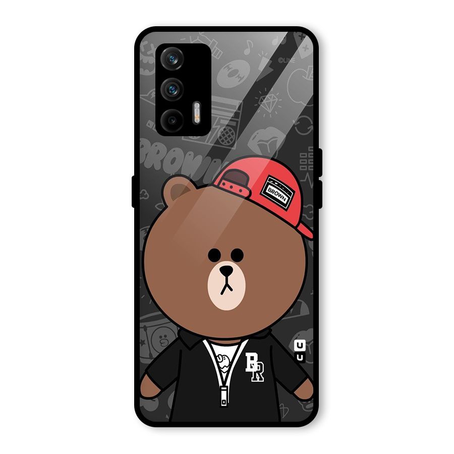 Panda Brown Glass Back Case for Realme GT 5G