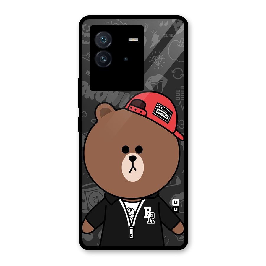 Panda Brown Glass Back Case for Vivo iQOO Neo 6 5G