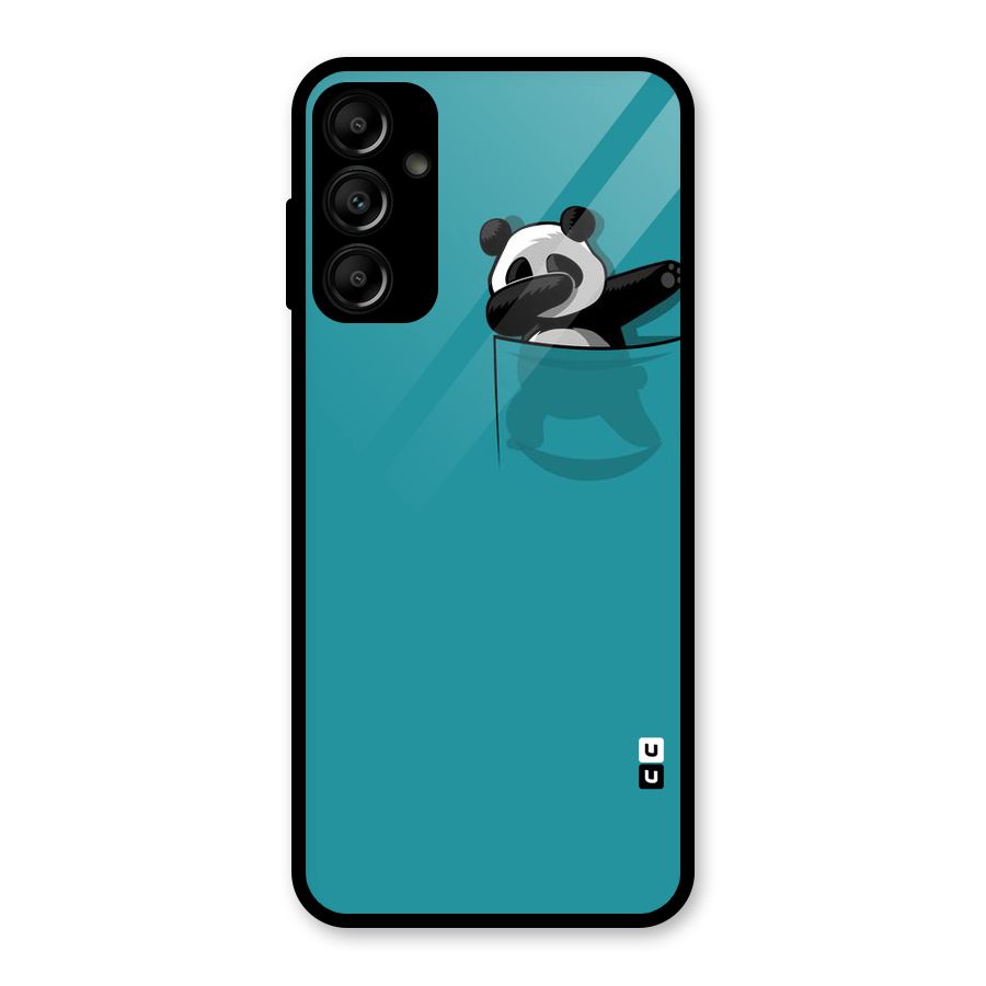 Panda Dabbing Away Glass Back Case for Galaxy A14 5G