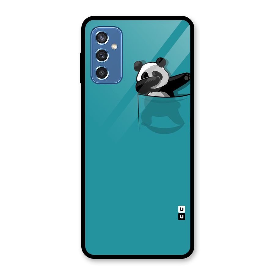 Panda Dabbing Away Glass Back Case for Galaxy M52 5G
