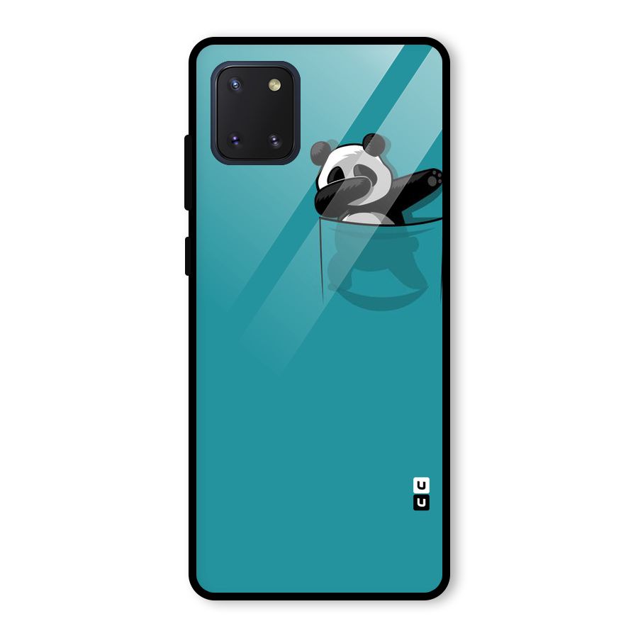 Panda Dabbing Away Glass Back Case for Galaxy Note 10 Lite