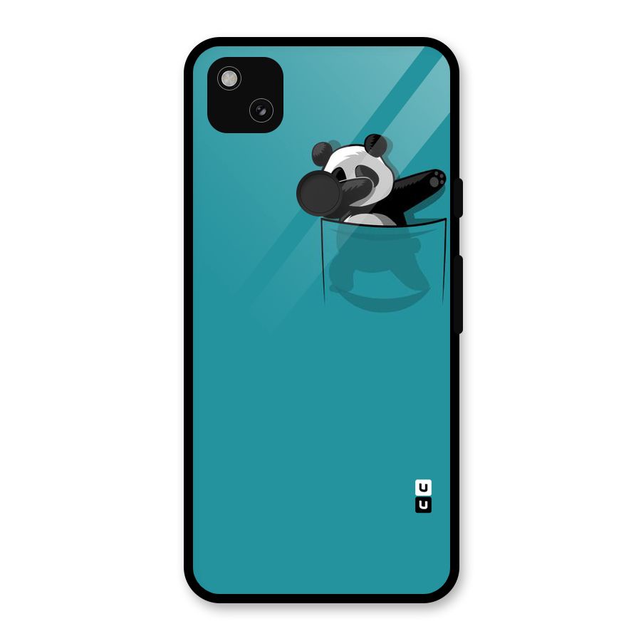 Panda Dabbing Away Glass Back Case for Google Pixel 4a