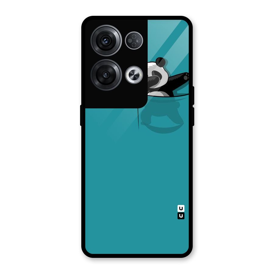 Panda Dabbing Away Glass Back Case for Oppo Reno8 Pro 5G