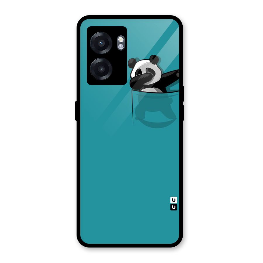 Panda Dabbing Away Glass Back Case for Realme Narzo 50 5G