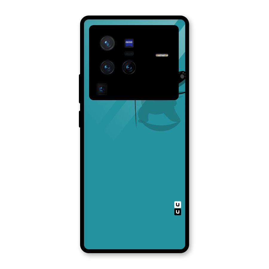 Panda Dabbing Away Glass Back Case for Vivo X80 Pro