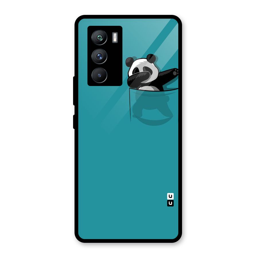 Panda Dabbing Away Glass Back Case for Vivo iQOO 9 SE