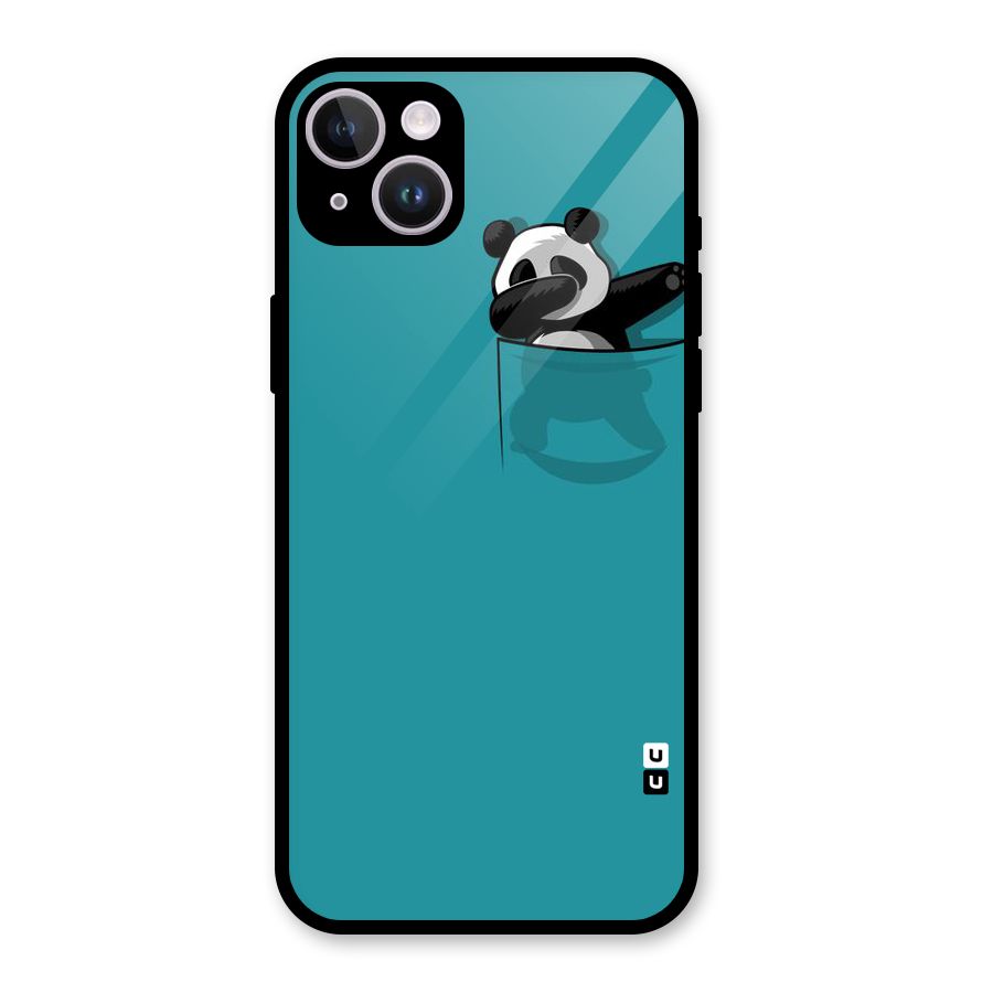 Panda Dabbing Away Glass Back Case for iPhone 14 Plus
