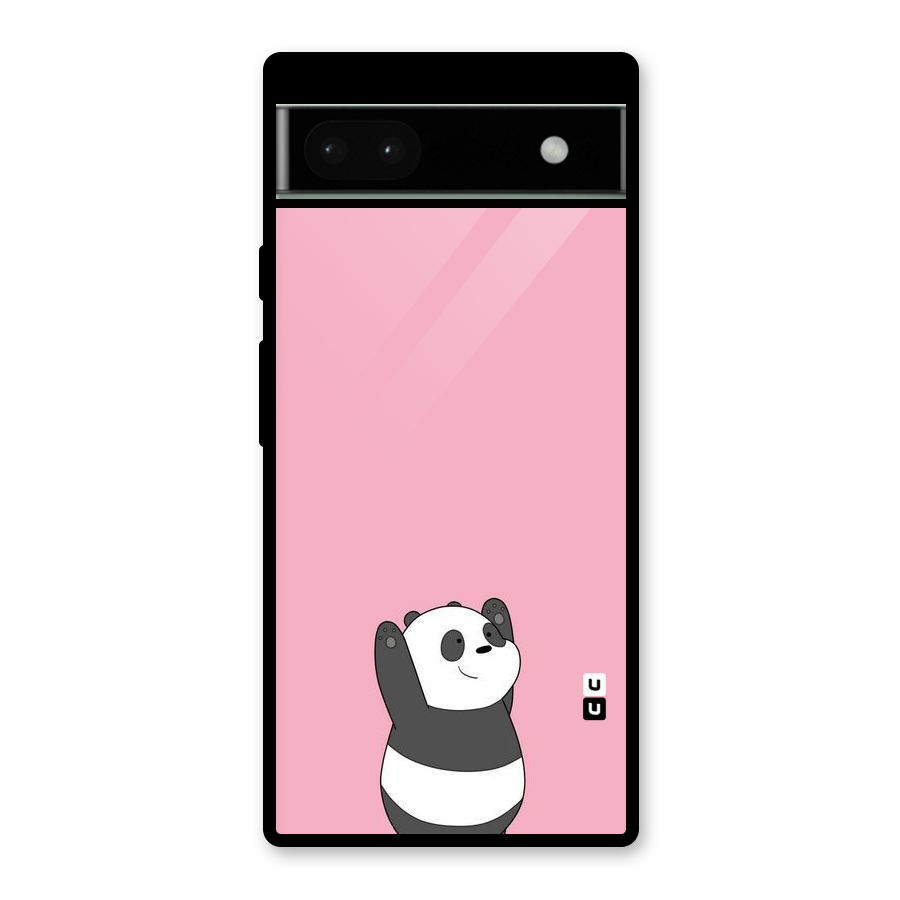 Panda Handsup Glass Back Case for Google Pixel 6a