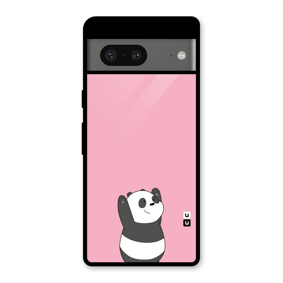 Panda Handsup Glass Back Case for Google Pixel 7