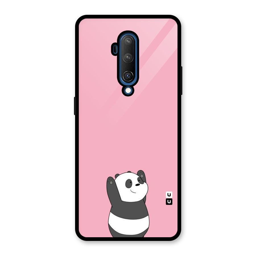 Panda Handsup Glass Back Case for OnePlus 7T Pro