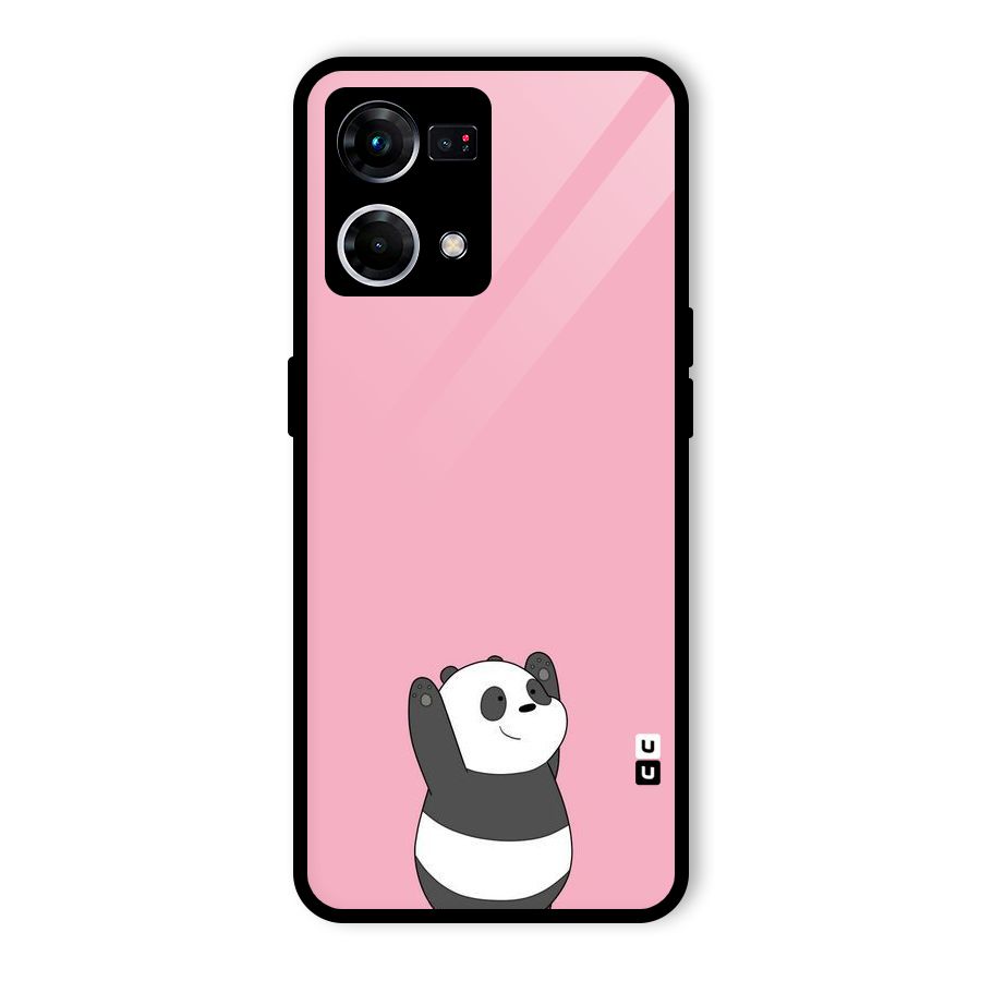 Panda Handsup Glass Back Case for Oppo F21 Pro 5G