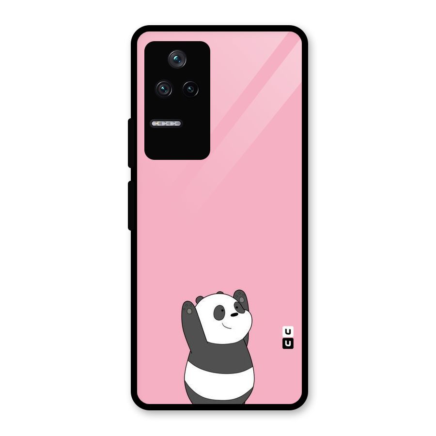 Panda Handsup Glass Back Case for Poco F4 5G