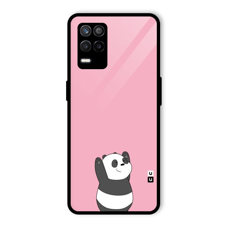 Panda Handsup Glass Back Case for Realme 8 5G