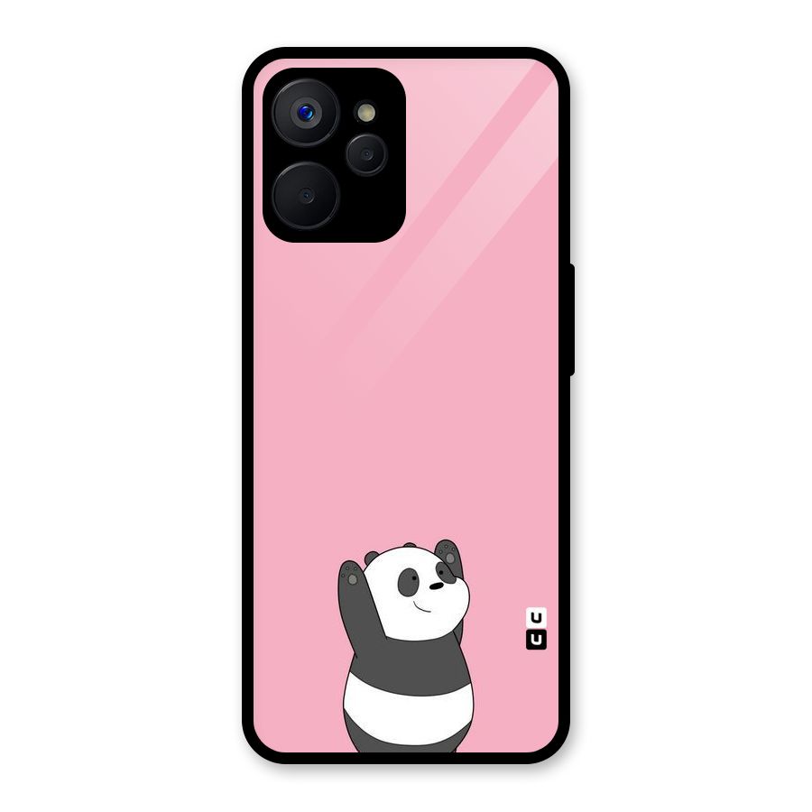 Panda Handsup Glass Back Case for Realme 9i 5G