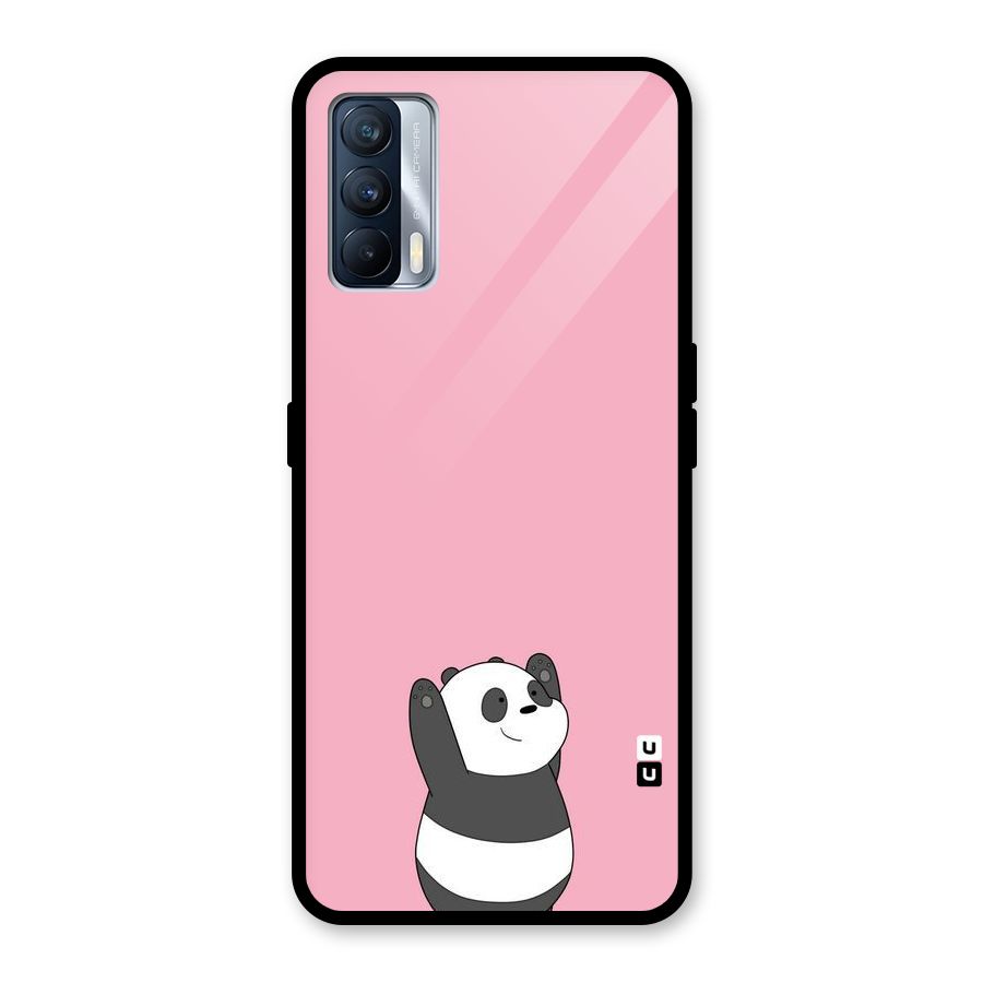 Panda Handsup Glass Back Case for Realme X7